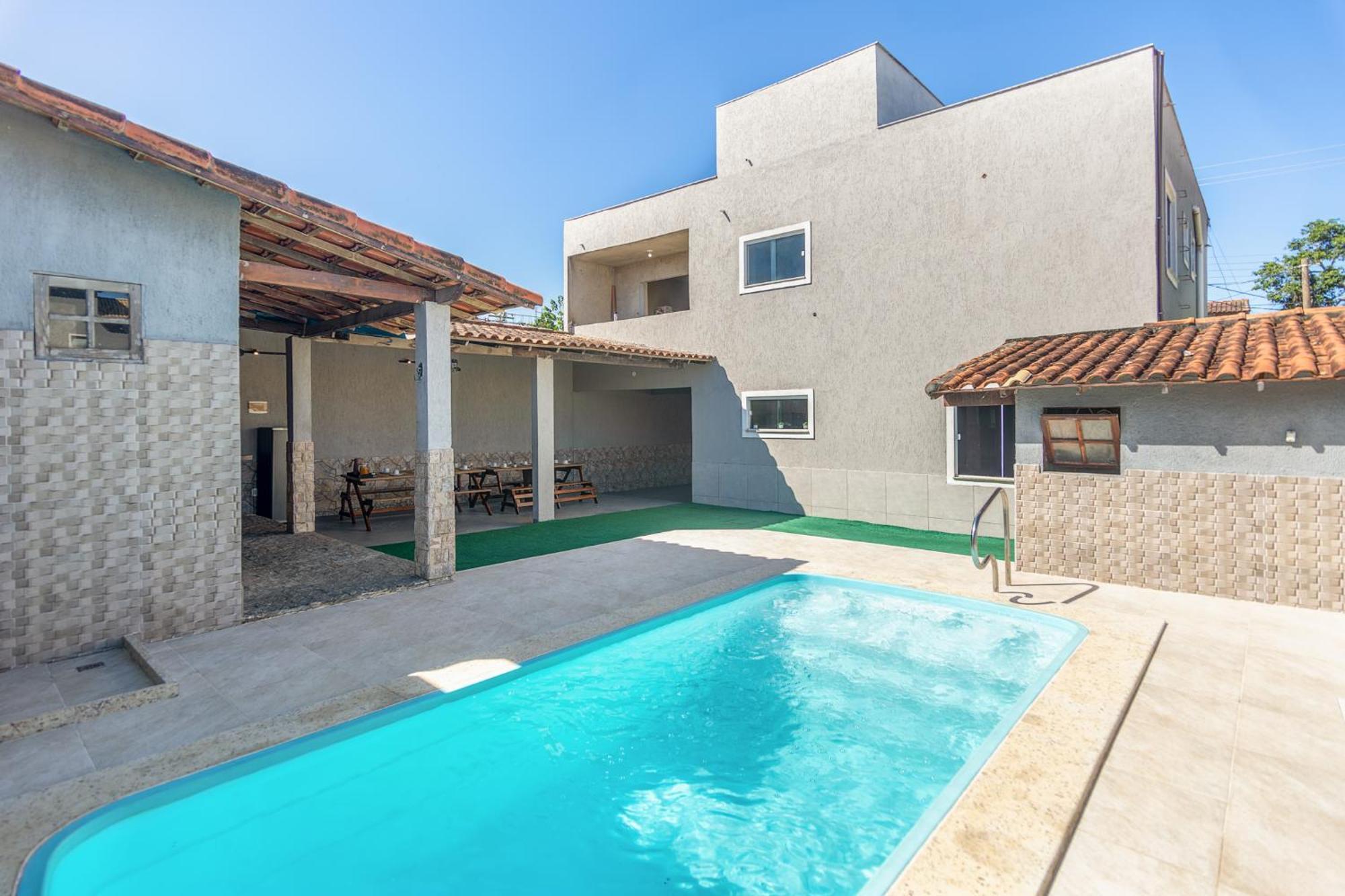 Refugio Tropical Casa De Praia Com Piscina Aquecida E 4 Suites E Garagem 3 Carros, 800 Mtrs Da Praia Internet 700 Mbps, Condominio Privado Com Pista De Skate , Quadra De Futevolei , Campos E Quadras De Futebol! 카보프리우 외부 사진